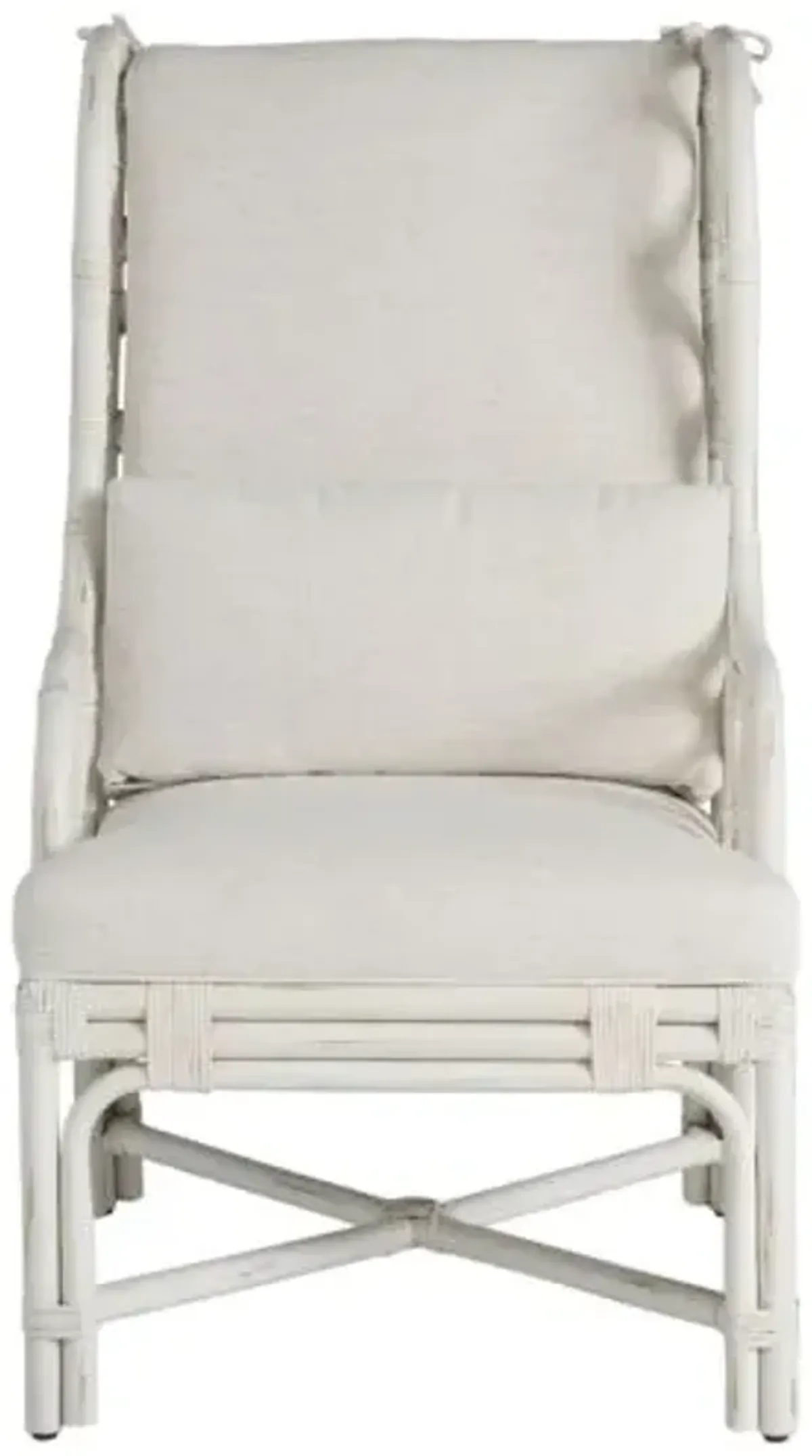 Coastal Living Marino Armchair - White Rattan/Snow