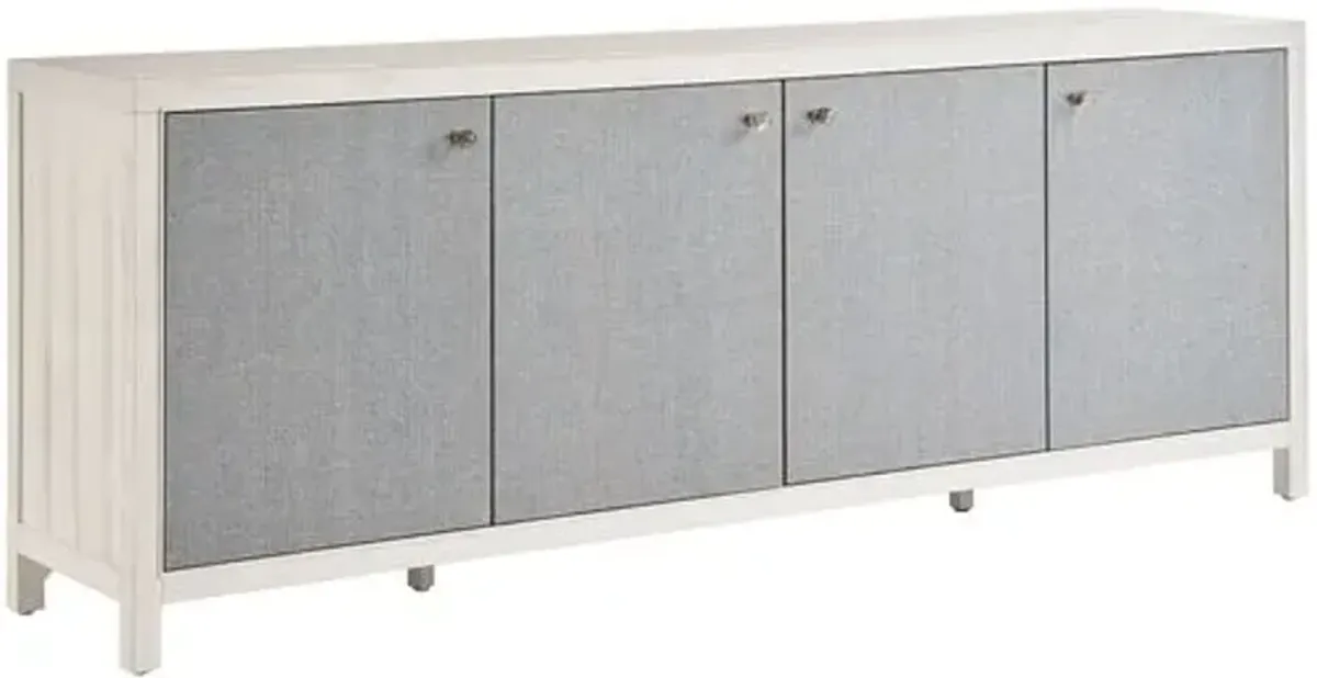 Coastal Living Marino Credenza - Blue Seagrass/White Sand