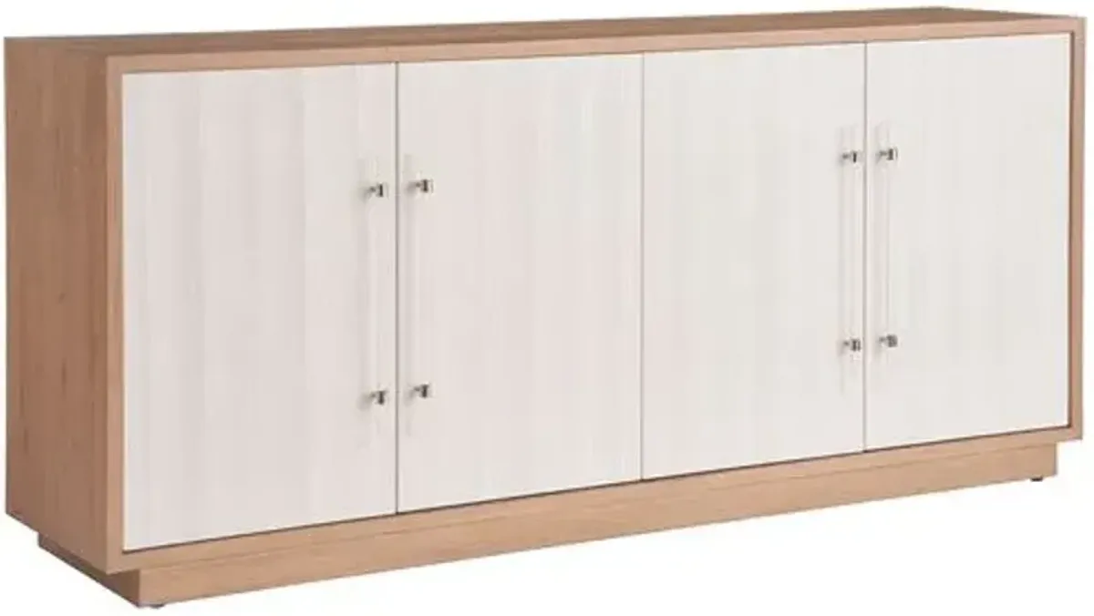 Coastal Living Marino Credenza - White Sand/Sand Dune - Brown