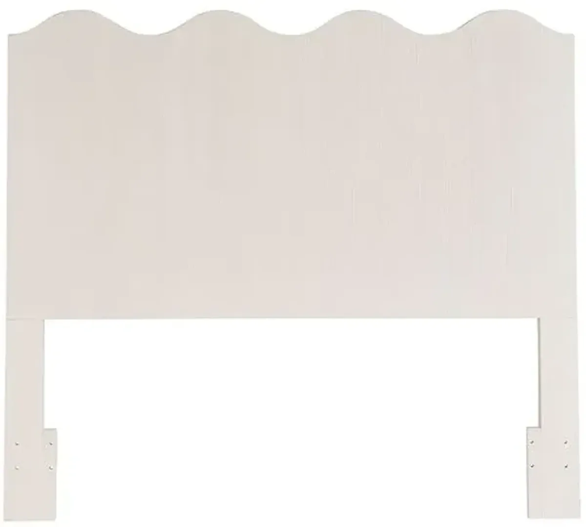 Coastal Living Marino Queen Scallop Headboard - White Sand