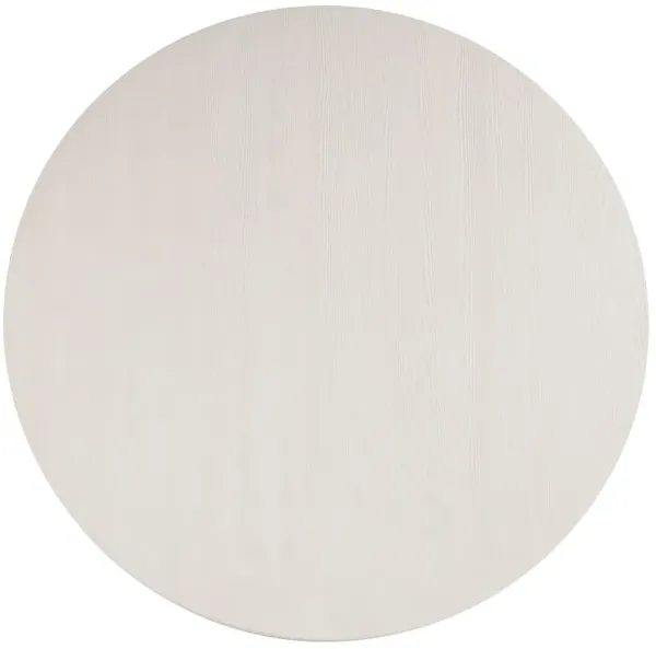 Coastal Living Marino Round Extension Dining Table, White Sand