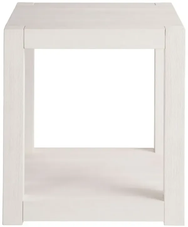 Coastal Living Marino Square End Table, White Sand
