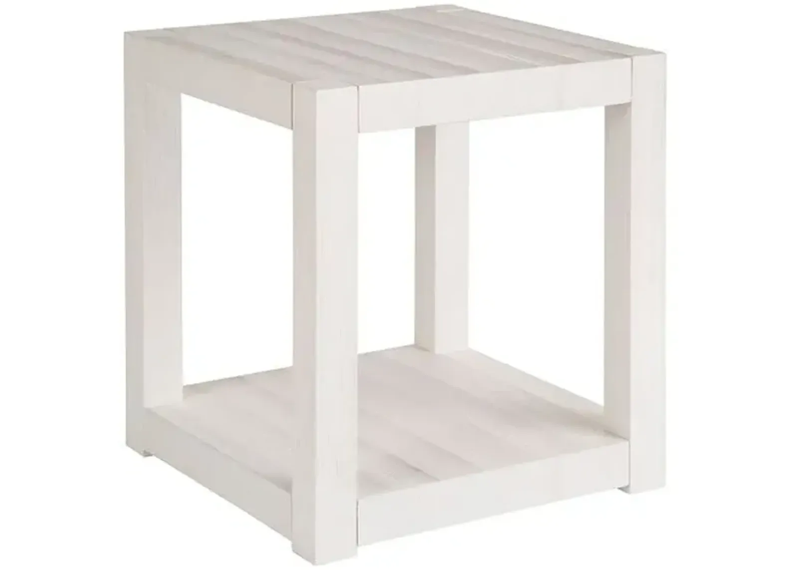 Coastal Living Marino Square End Table - White Sand