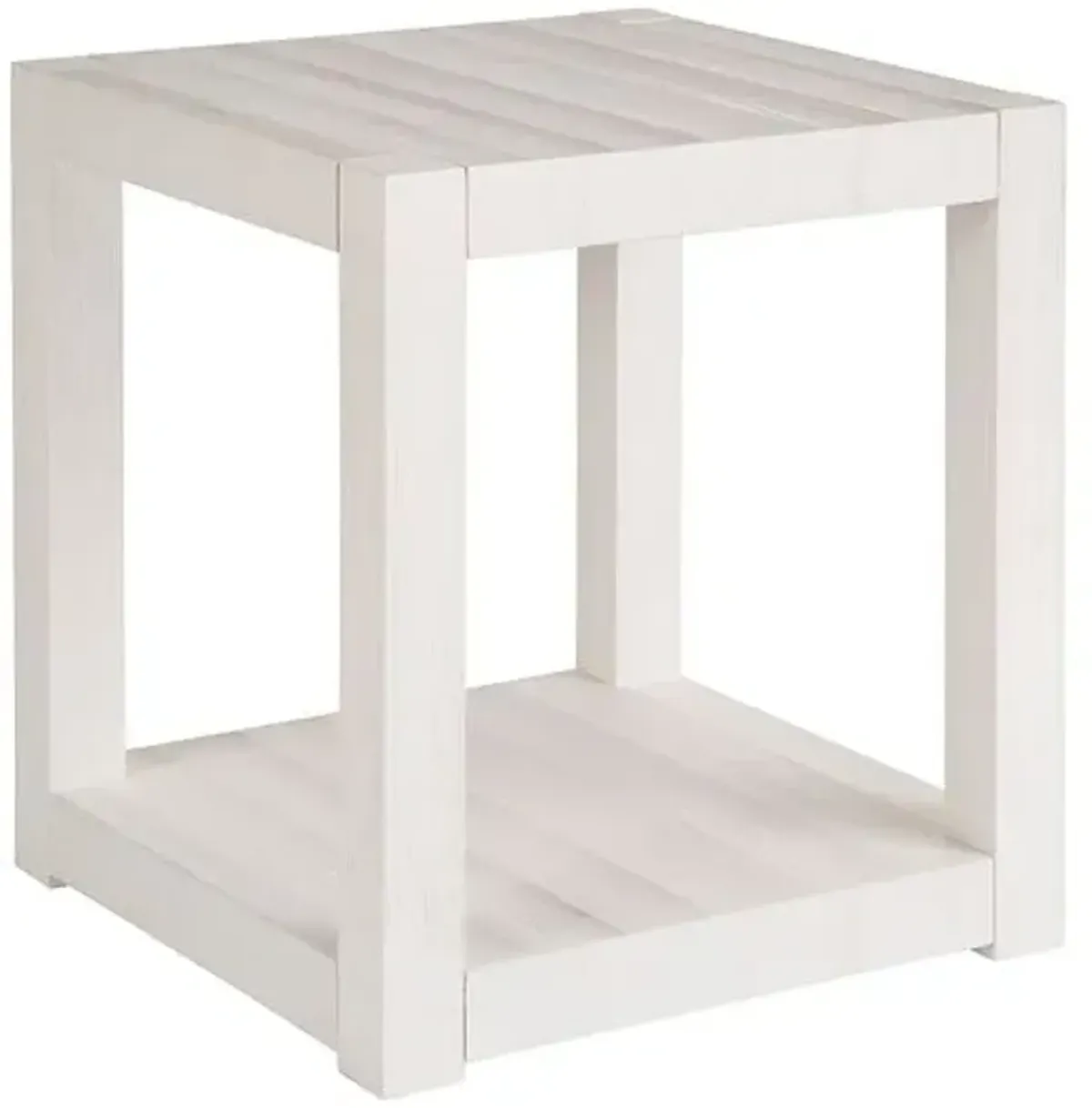 Coastal Living Marino Square End Table - White Sand