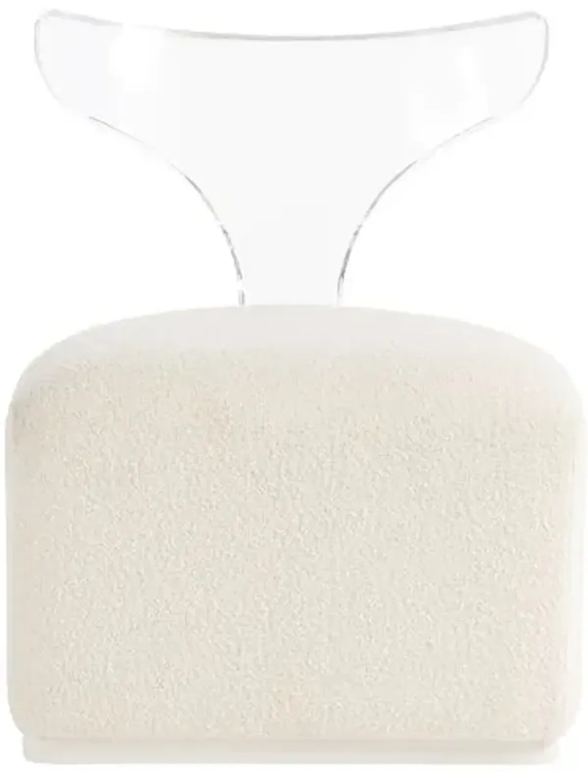 Coastal Living Marino Swivel Chair - Ivory Boucle/Acrylic