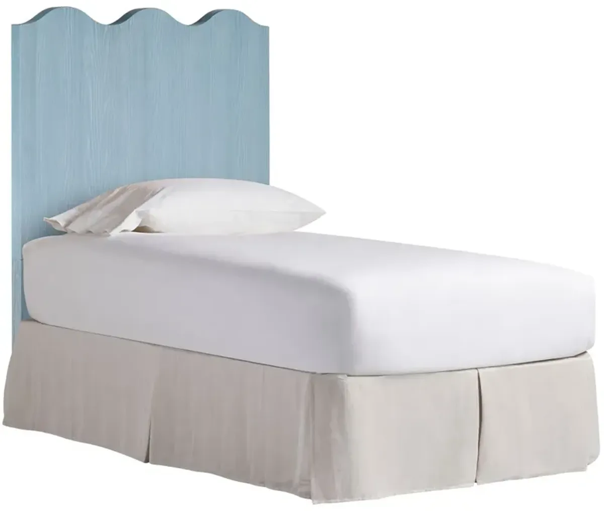 Coastal Living Marino Twin Scallop Headboard, Sky Blue