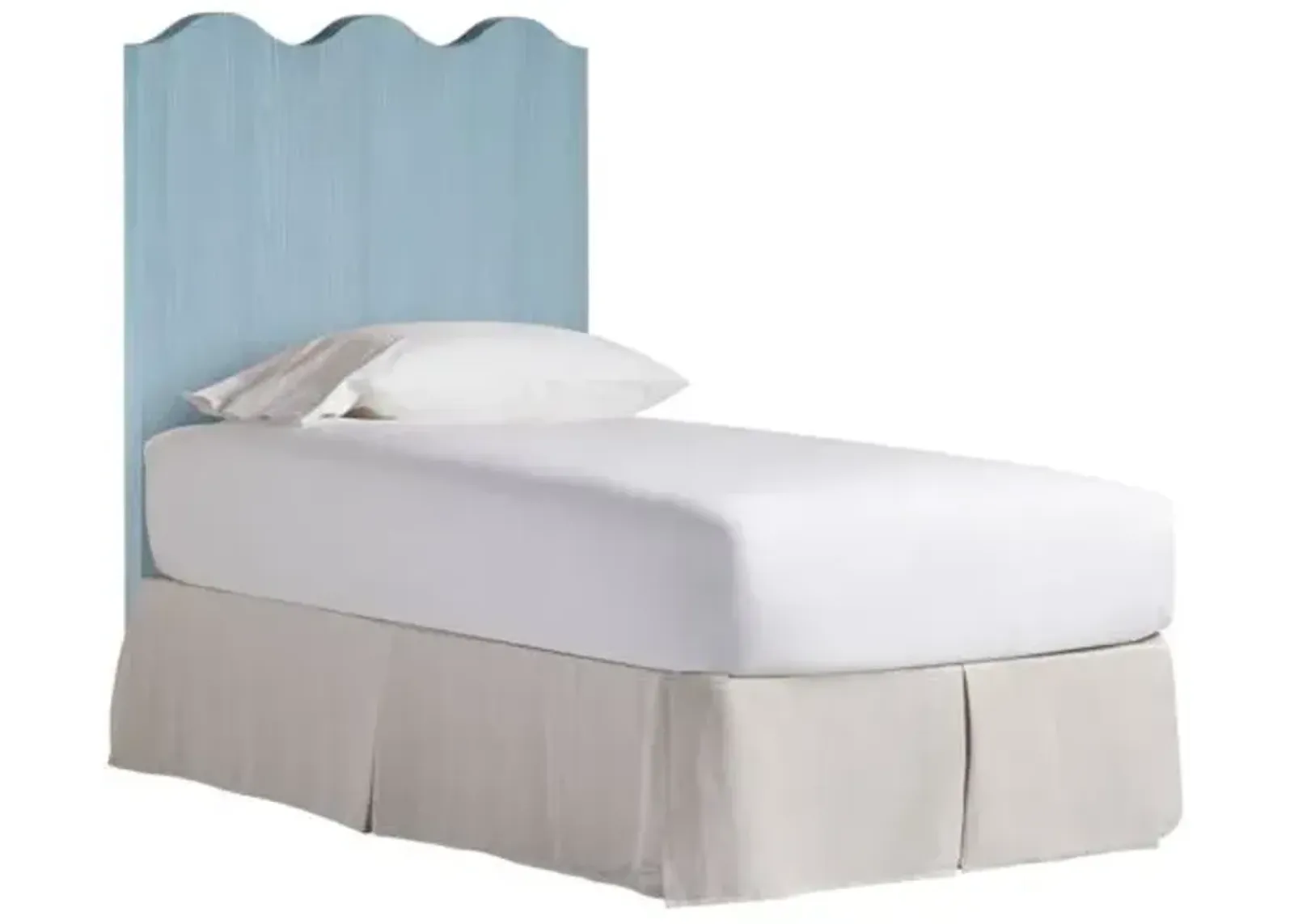 Coastal Living Marino Twin Scallop Headboard - Sky Blue