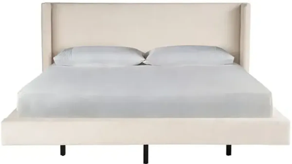 Coastal Living Marino Upholstered Bed - Vanilla - Ivory