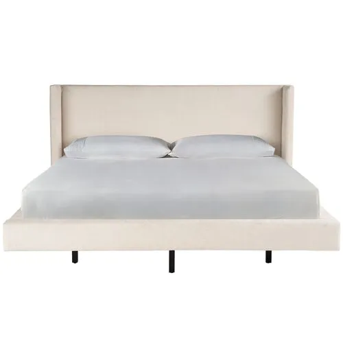 Coastal Living Marino Upholstered Bed - Vanilla - Ivory