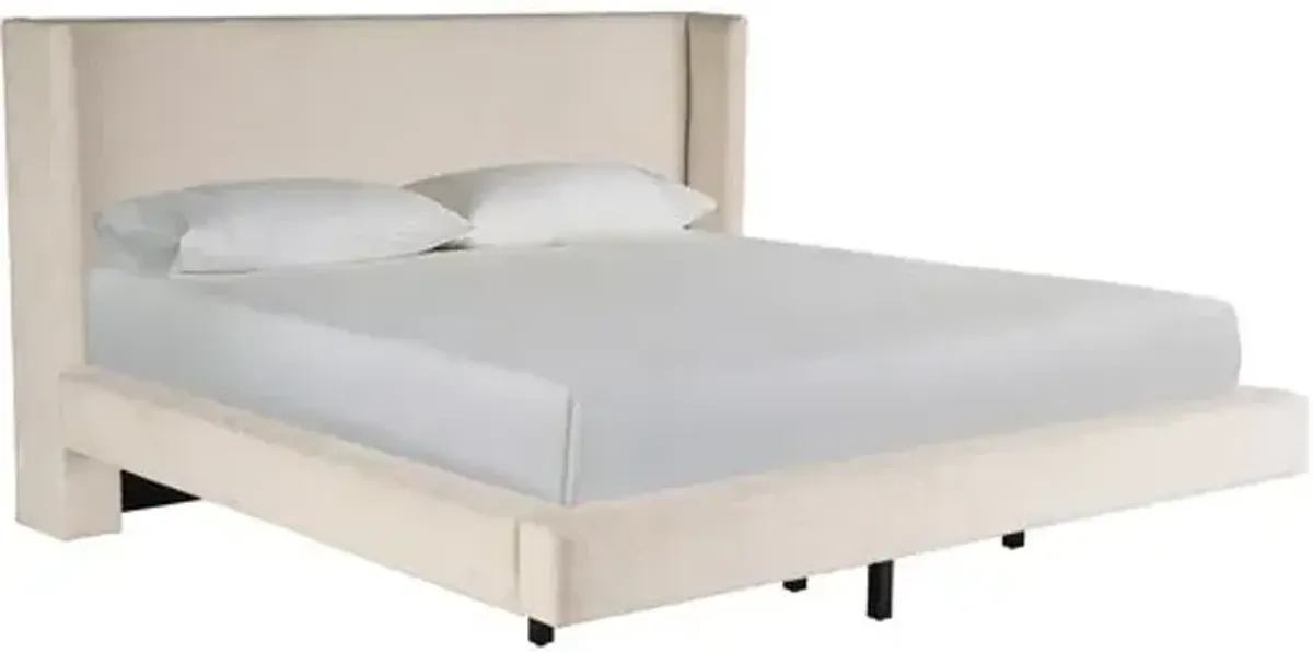 Coastal Living Marino Upholstered Bed - Vanilla - Ivory