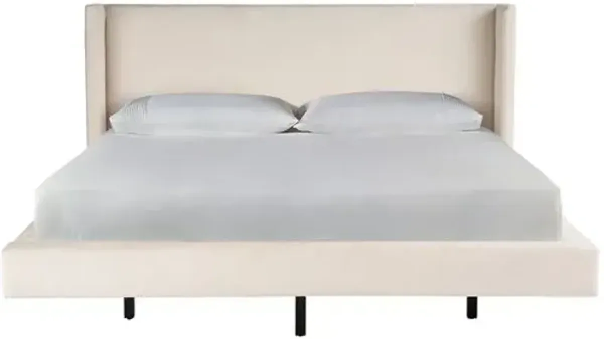 Coastal Living Marino Upholstered Bed - Vanilla - Ivory