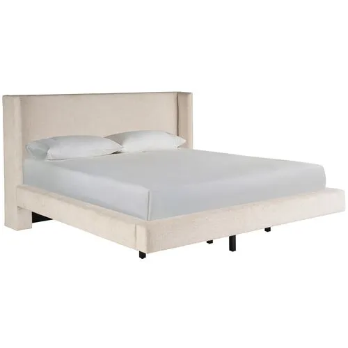 Coastal Living Marino Upholstered Bed - Vanilla - Ivory