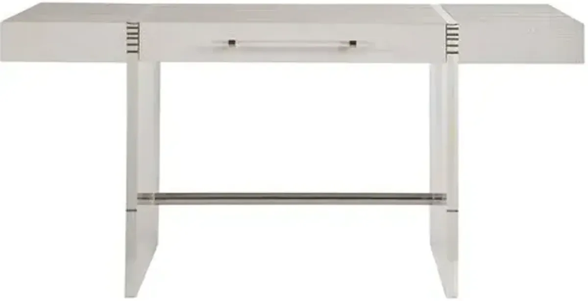 Coastal Living Marino Writing Desk - White Sand/Acrylic