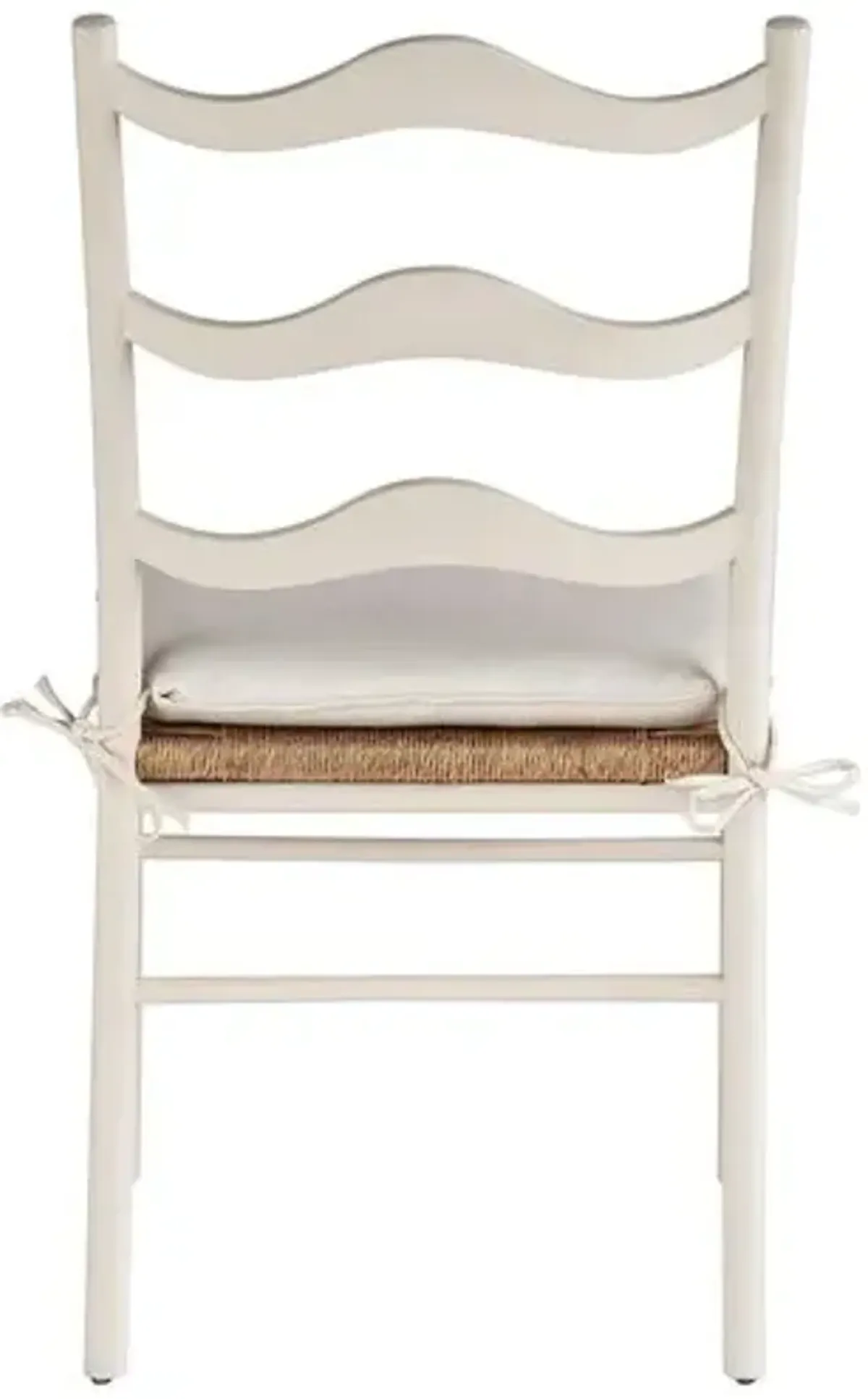 Set of 2 Coastal Living Marino Wavy Side Chairs - Sea Salt/Snow - White