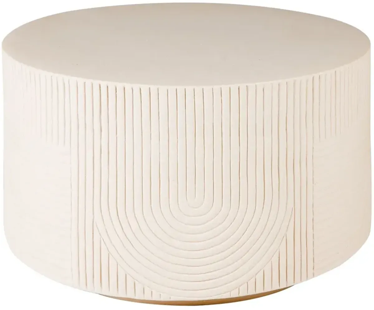 Mars Outdoor Textured Ceramic 24" Drum Table