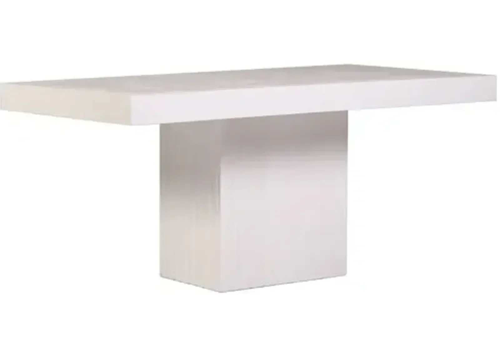 Philo Outdoor Single Pedestal Concrete Dining Table