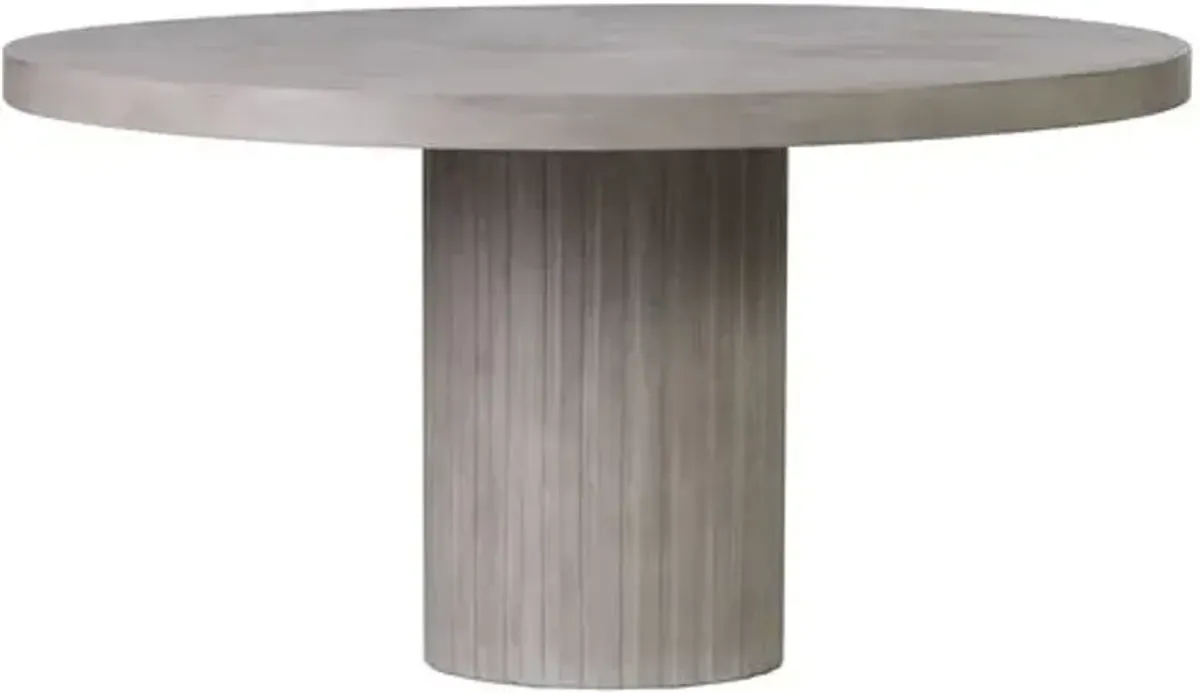 Philo Outdoor Round Concrete Dining Table