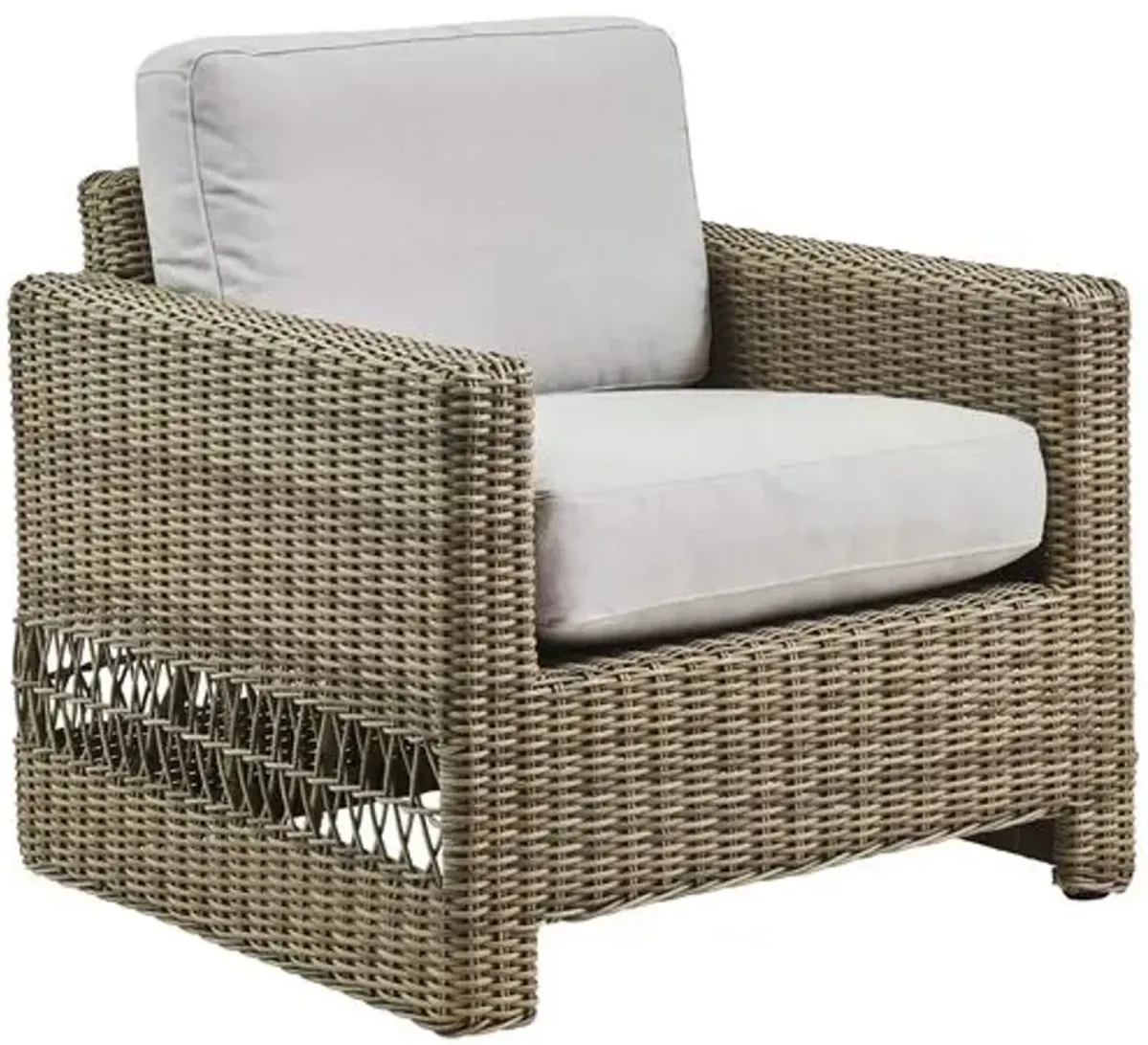 Carrie Outdoor Lounge Chair - Antique/Seagull Grey - Sika Design - Brown