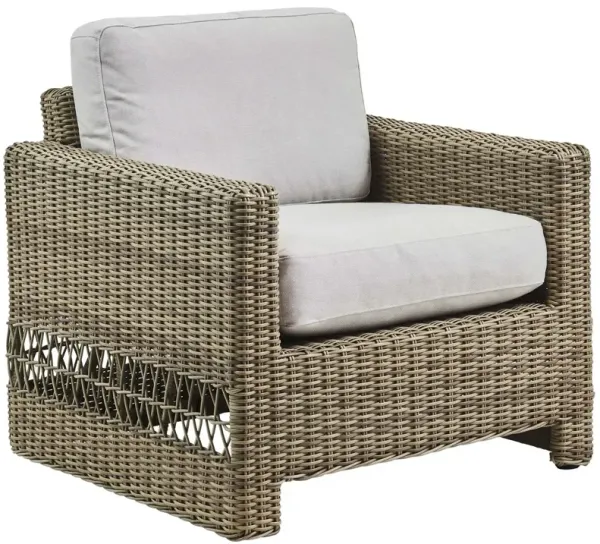 Carrie Outdoor Lounge Chair, Antique/Seagull Grey