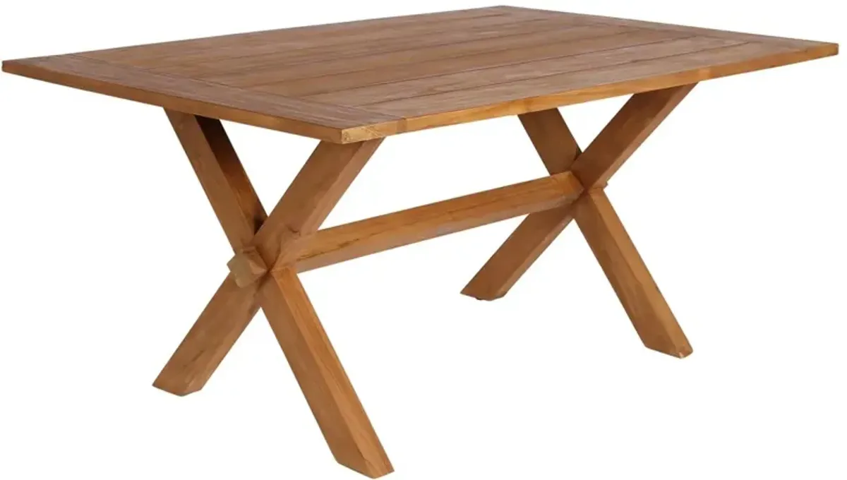 Colonial Teak Outdoor Dining Table, Brown