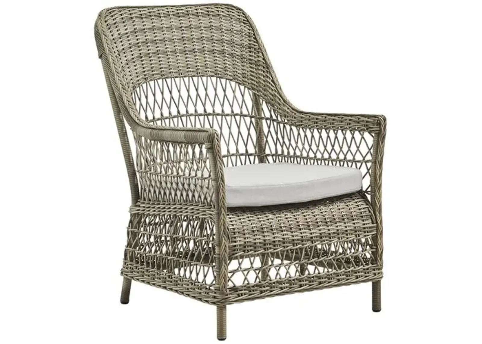 Dawn Outdoor Lounge Chair - Antique/Seagull Grey - Sika Design - Brown