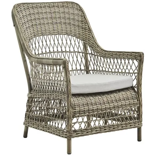 Dawn Outdoor Lounge Chair - Antique/Seagull Grey - Sika Design - Brown