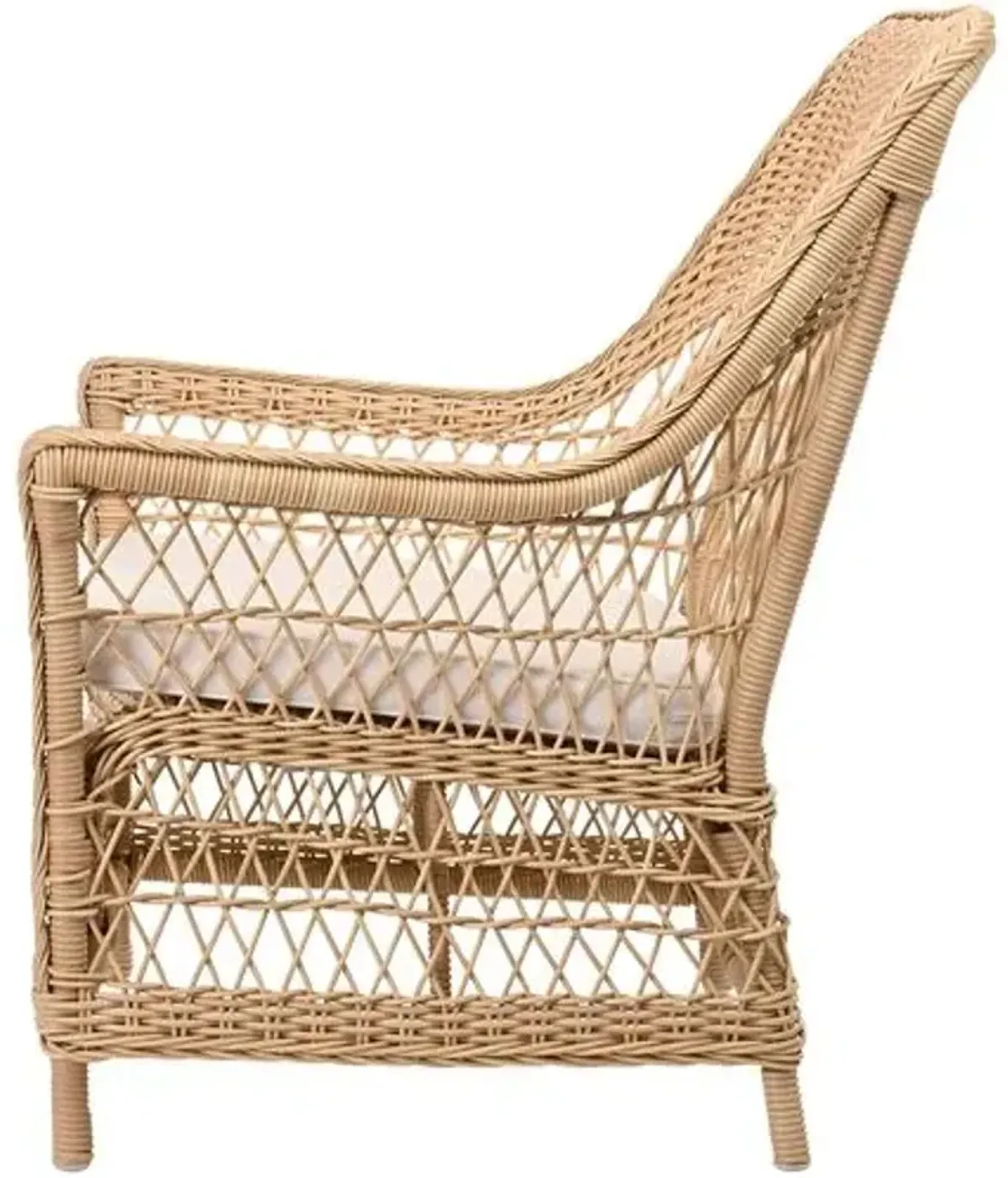 Dawn Outdoor Lounge Chair - Natural/ White - Sika Design - Brown