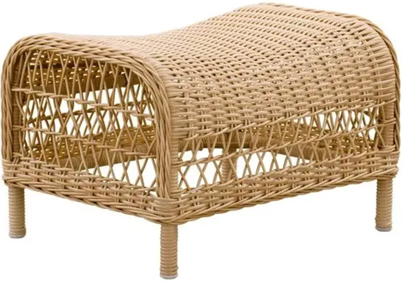 Dawn Outdoor Foot Stool - Natural - Sika Design - Brown