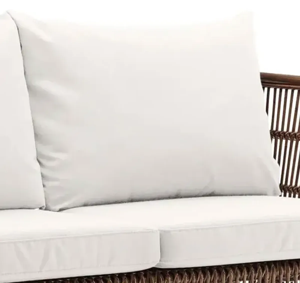 Donatello Rattan 2-Seat Sofa - Antique/White - Sika Design