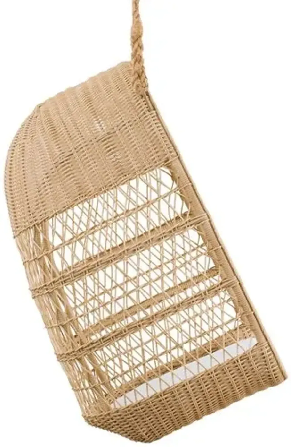 Evelyn Outdoor Hanging Chair - Natural/White - Sika Design - Brown