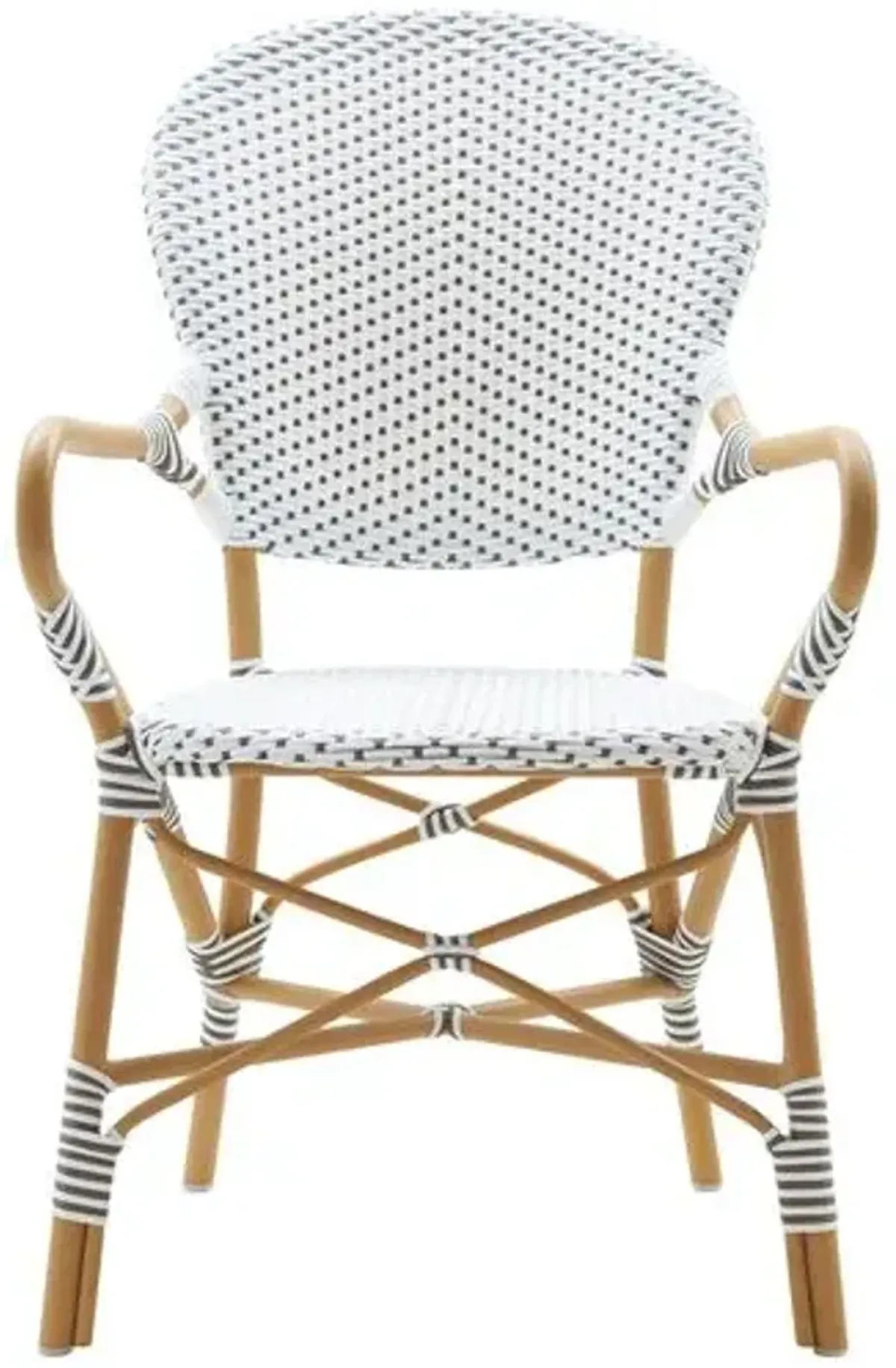 Isabell Outdoor Bistro Armchair - Almond - Sika Design - White