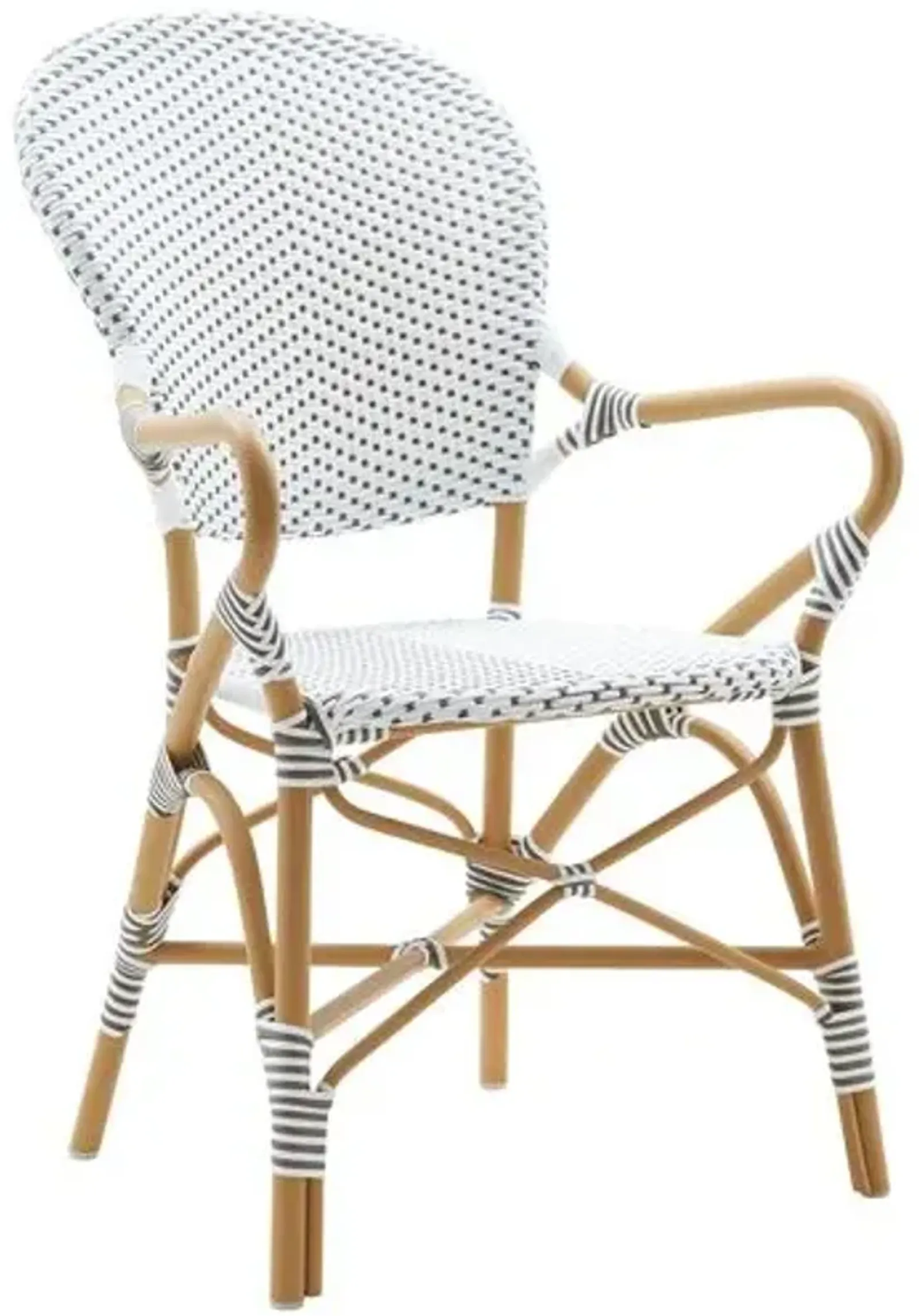 Isabell Outdoor Bistro Armchair - Almond - Sika Design - White