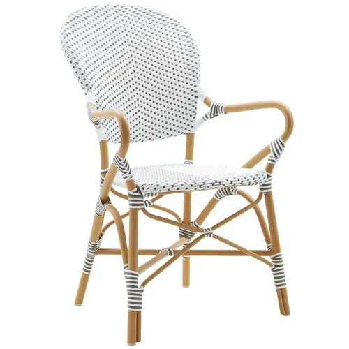 Isabell Outdoor Bistro Armchair - Almond - Sika Design - White