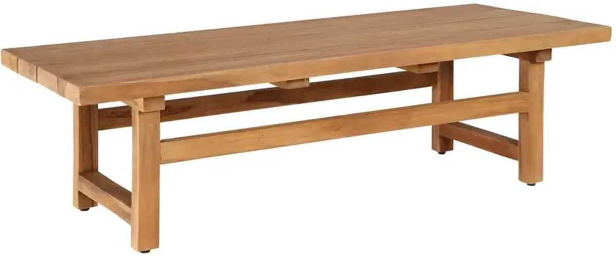 Julian Outdoor Coffee Table, Brown