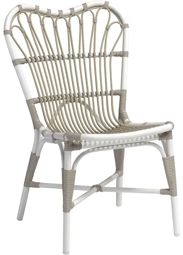 Margret Outdoor Dining Chair, White