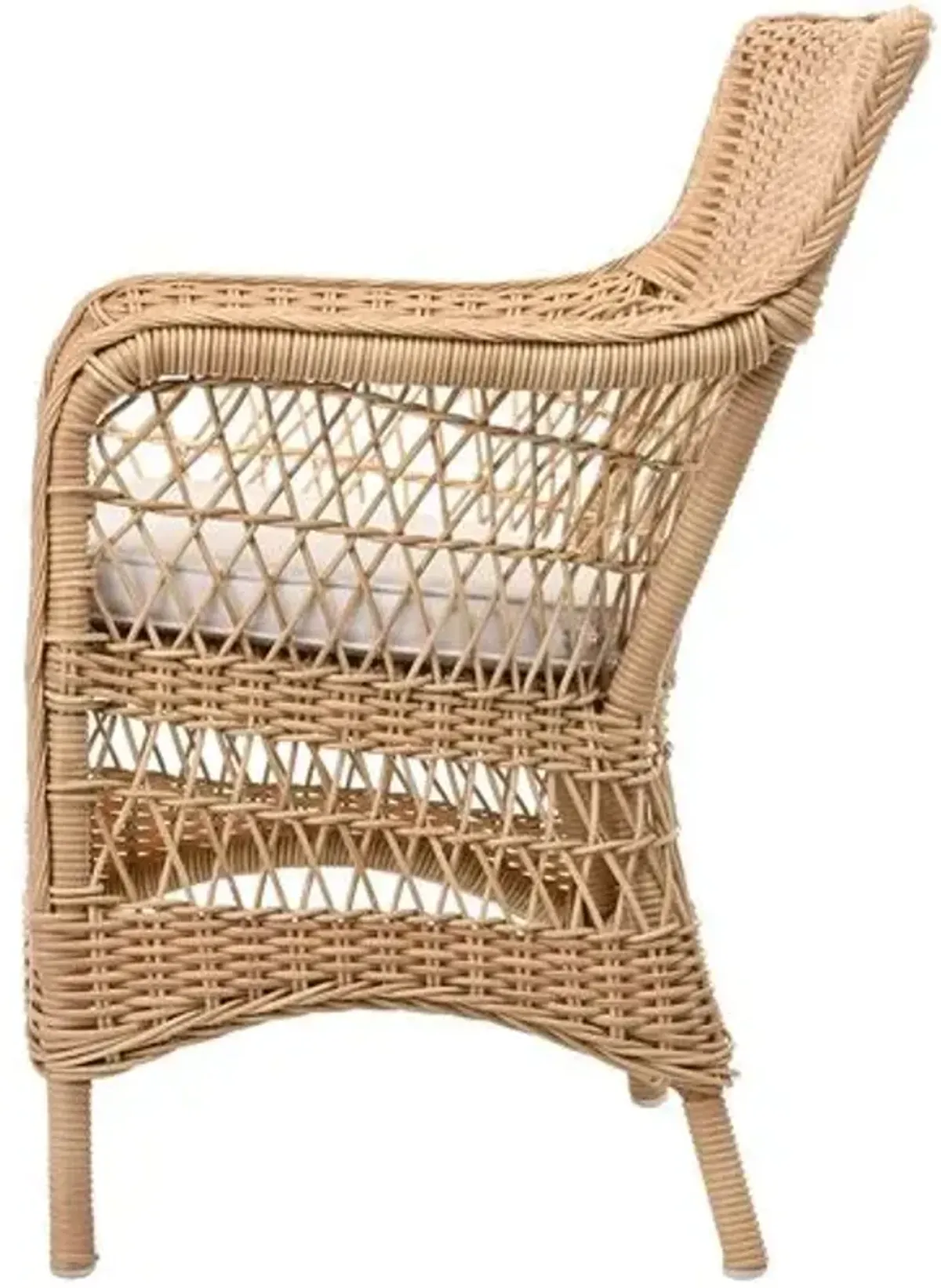 Marie Outdoor Armchair - Natural/White - Sika Design - Brown