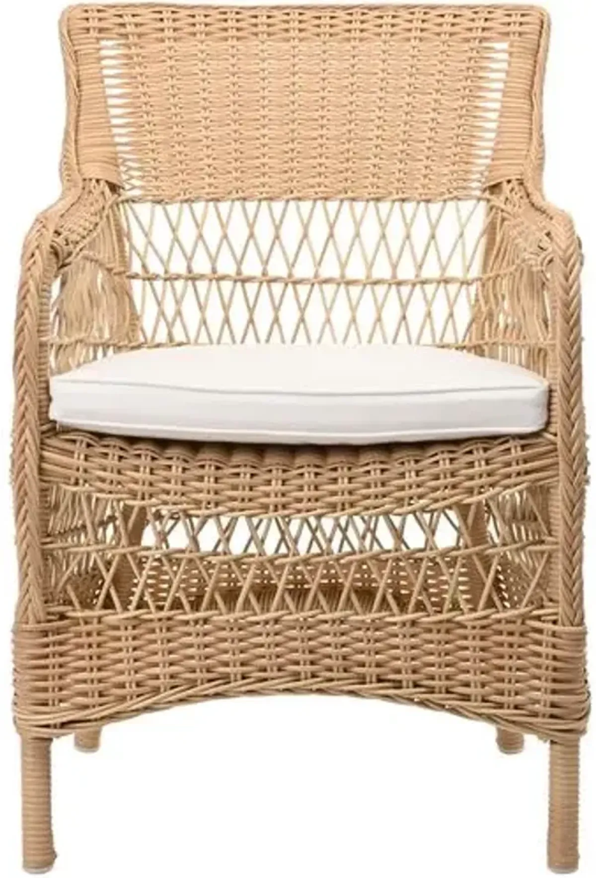 Marie Outdoor Armchair - Natural/White - Sika Design - Brown