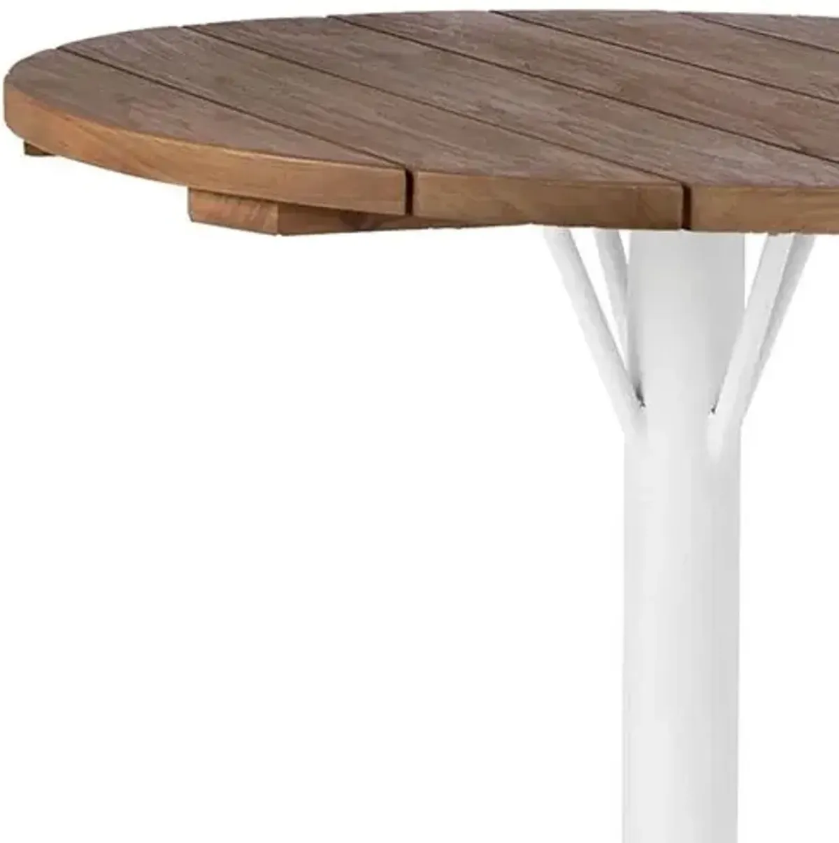 Nicole Outdoor 32" Round Bar Table - White - Sika Design - Handcrafted