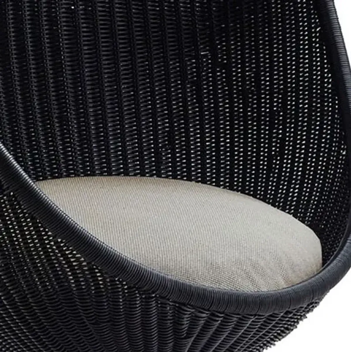 Outdoor Hanging Egg Chair - Black/Seagull Grey - Sika Design