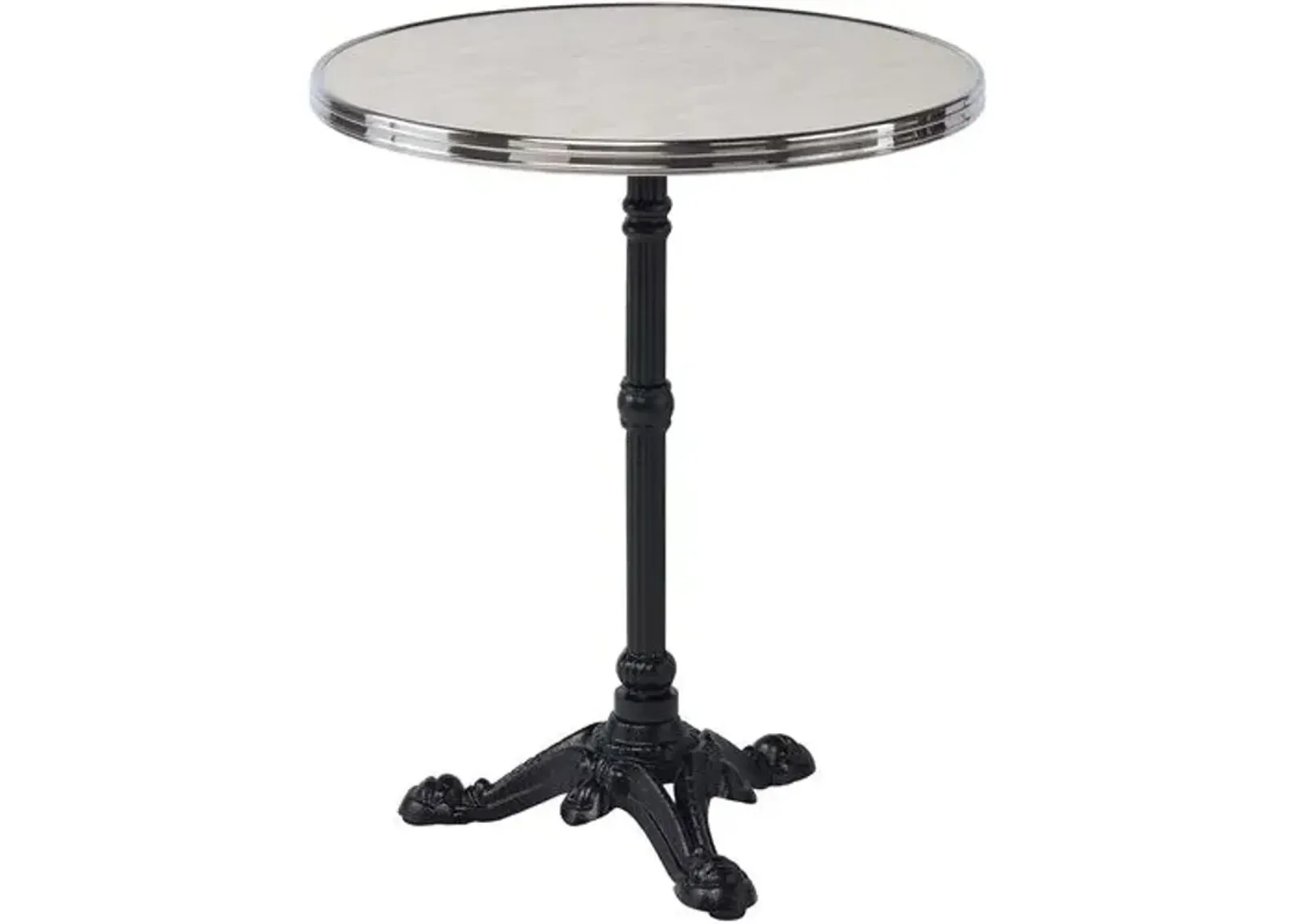 Parisian Outdoor Faux Marble Bistro Table - Sika Design - Black