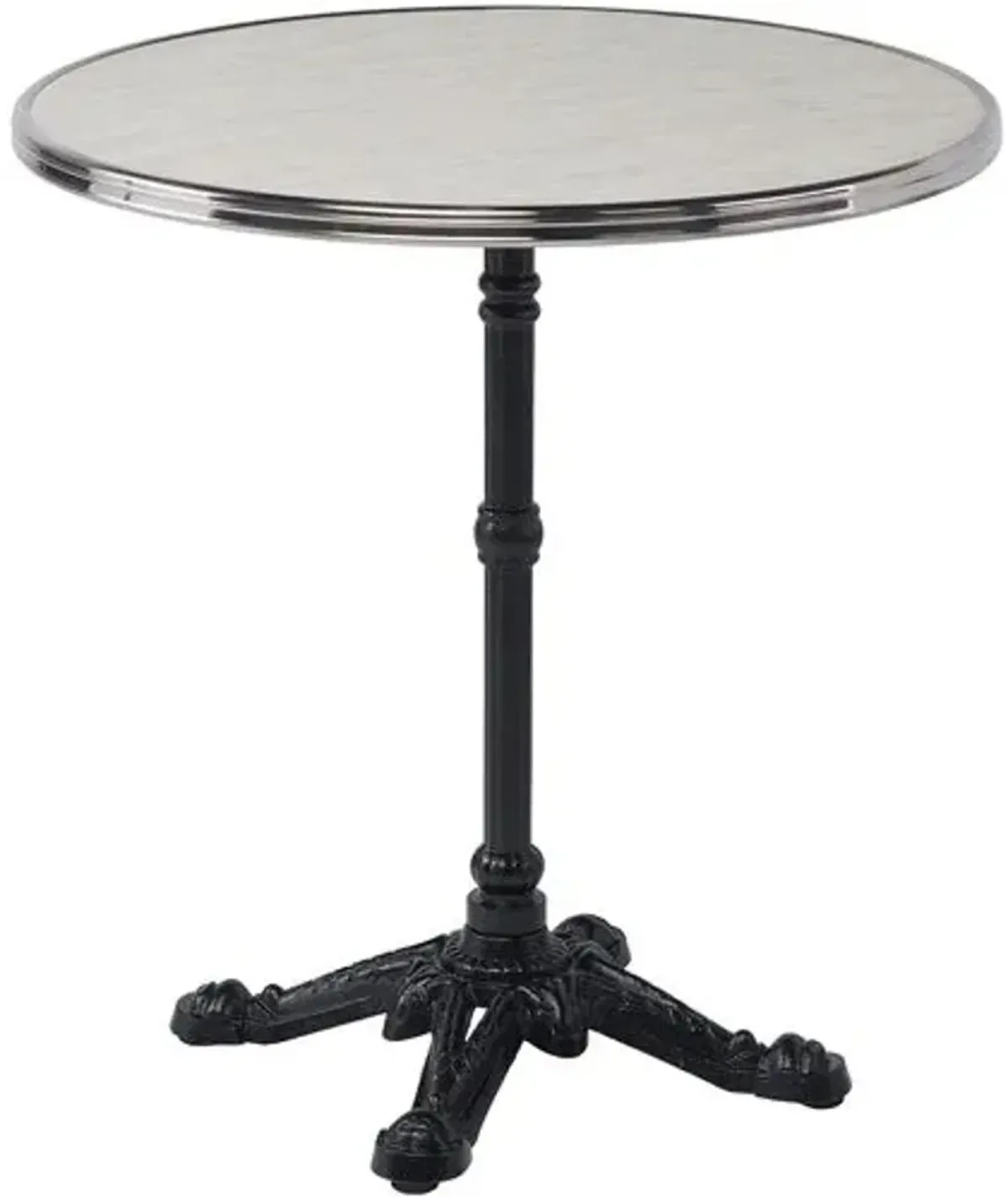 Parisian Outdoor Faux Marble Bistro Table - Sika Design - Black