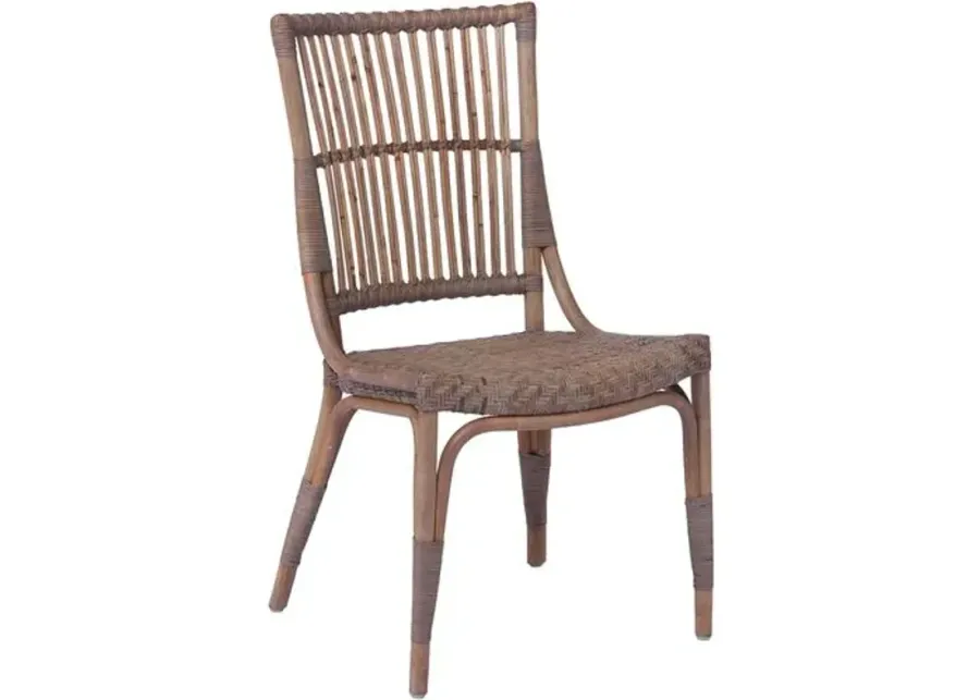 Piano Rattan Dining Chair - Taupe Grey - Sika Design - Brown