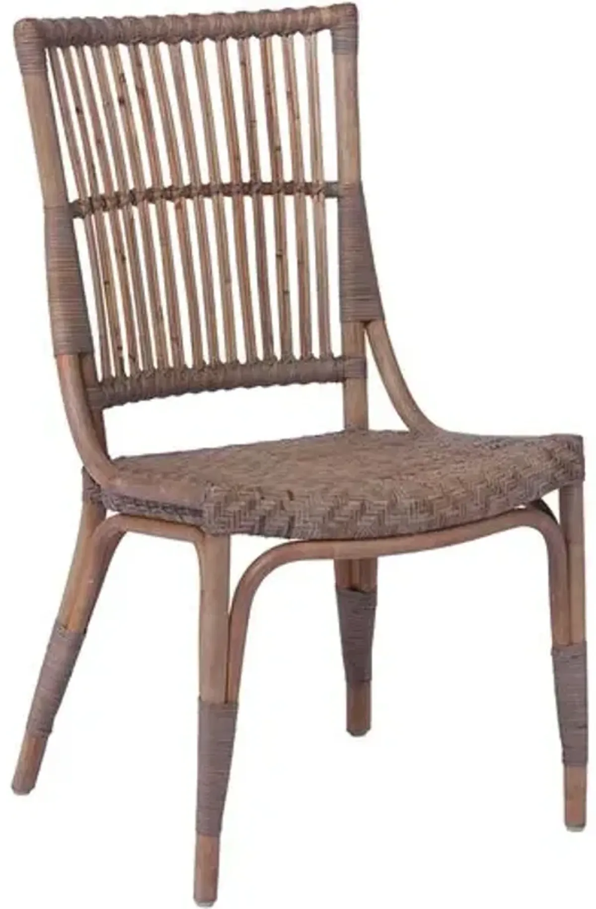 Piano Rattan Dining Chair - Taupe Grey - Sika Design - Brown