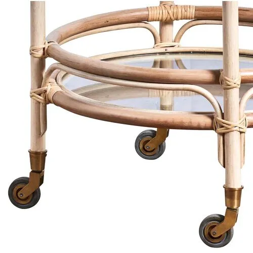 Romeo Rattan Trolley - Sika Design - Brown