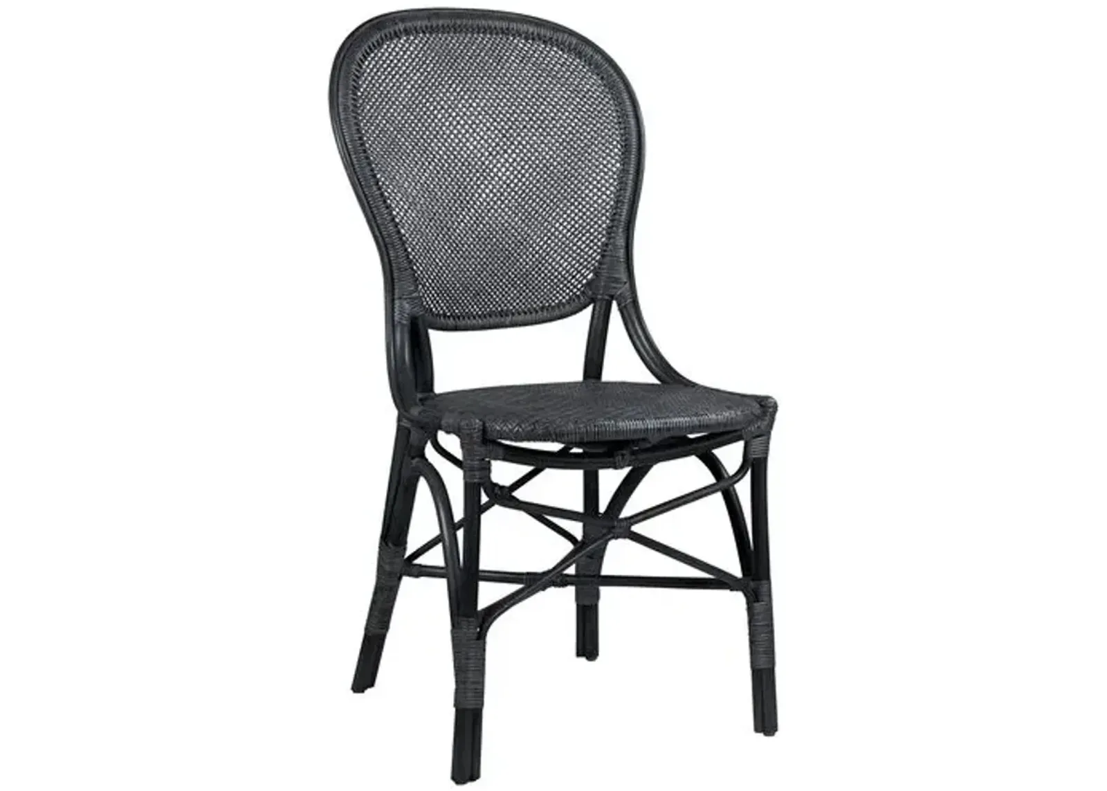 Rossini Rattan Dining Chair - Black - Sika Design - Handcrafted