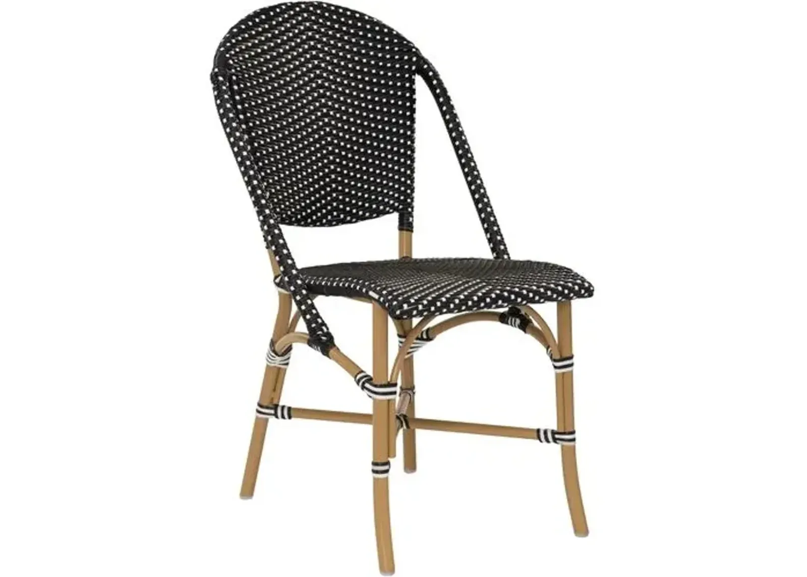 Sofie Outdoor Bistro Chair - Ecru/Black - Sika Design