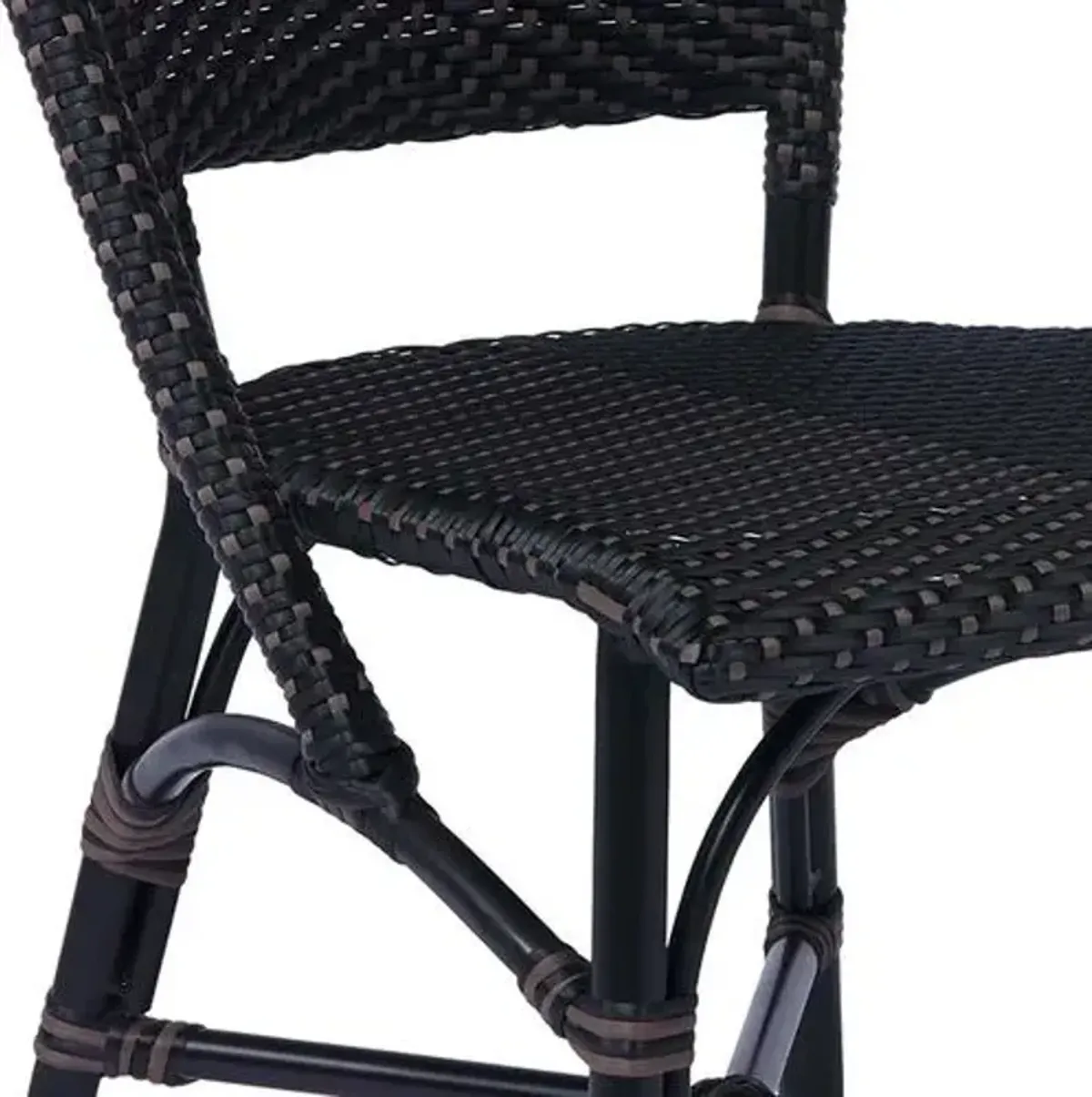 Sofie Outdoor Bistro Chair - Black/Brown - Sika Design