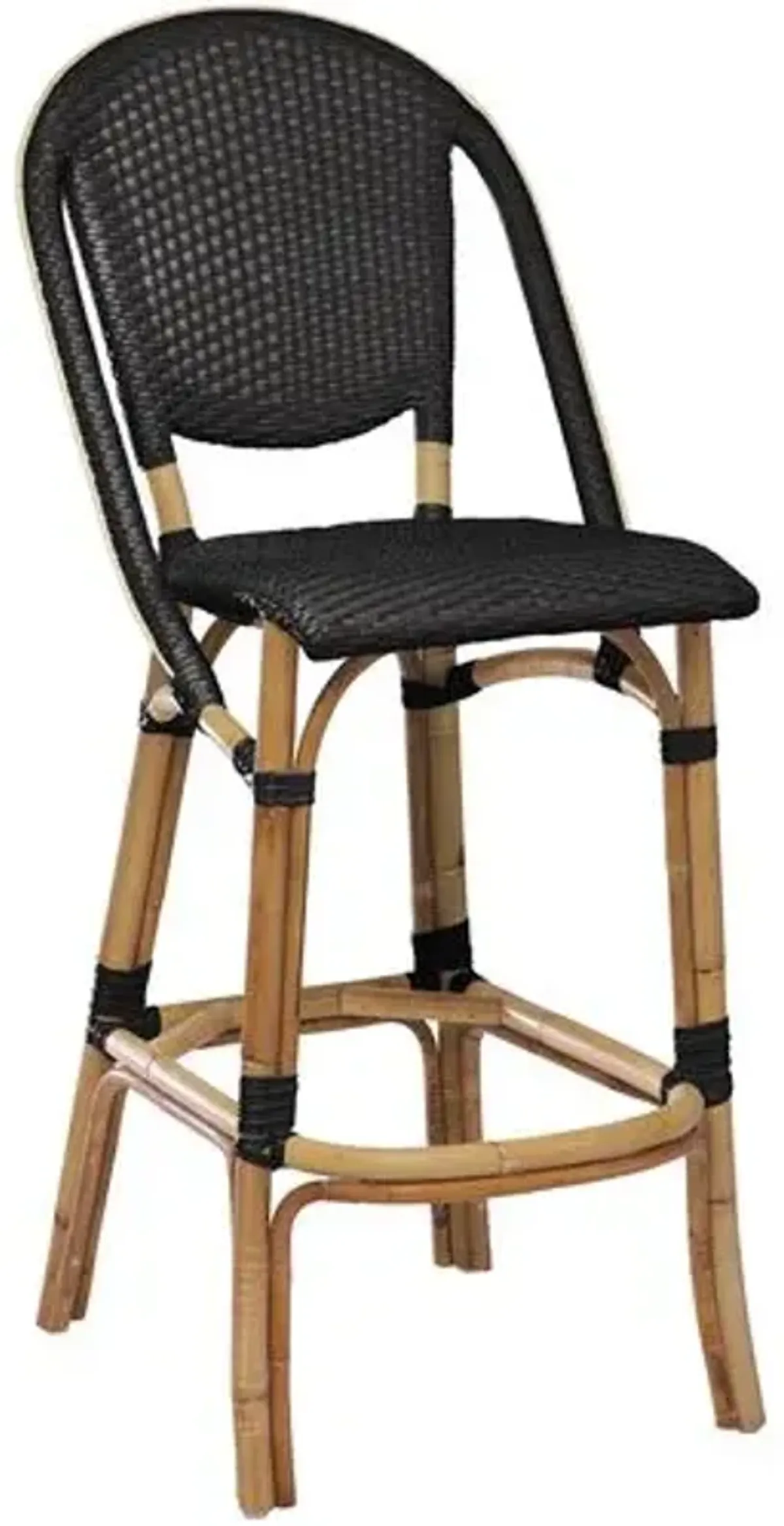 Sofie Rattan Barstool - Black - Sika Design - Handcrafted