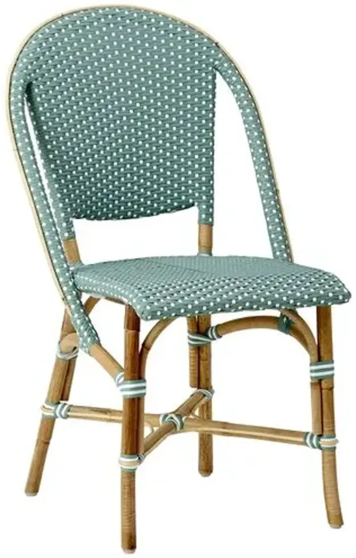 Sofie Rattan Side Chair - Green - Sika Design