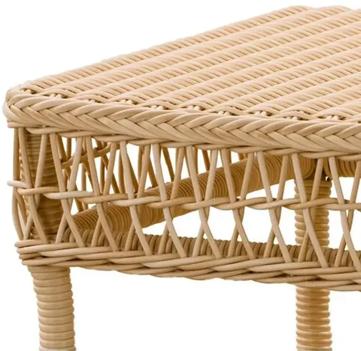 Suzy Outdoor Wicker Side Table - Natural - Sika Design - Brown